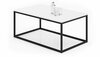 Diivanilaud ADRK Furniture Narisa, 100 x 60 x 43 cm, valge/must