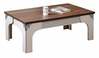 Kohvilaud Kalune Design Gazel, 110 x 65 x 45 cm, pruun/valge