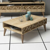 Diivanilaud Kalune Design Line, 90 x 60 x 34.6 cm, tamm, helepruun