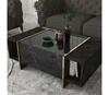Kohvilaud Kalune Design Veyron, 103.8 x 60 x 37.3 cm, must/kuldne