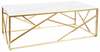 Diivanilaud Signal Meble Escada A II, 120 x 60 x 40 cm, kuldne/valge