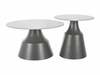 Kohvilaudade komplekt Signal Meble Itaka, 50 - 70 cm, 2 tk, valge/hall