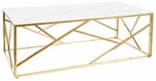 Diivanilaud Signal Meble Escada A II, 120 x 60 x 40 cm, kuldne/valge