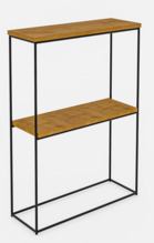Konsoollaud ADRK Velo, 20 x 60 x 80 cm, pruun/must