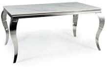 Konsoollaud Signal Prince, 180 x 90 x 75 cm, valge/kroom