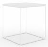 Kohvilaud ADRK Furniture Adina, 40 x 40 x 43 cm, valge