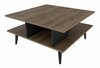 Kohvilaud Kalune Design Akya, 89 x 89 x 44 cm, must/pähkel