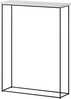 Konsoollaud ADRK Furniture Sili, 60 x 20 x 80 cm, must/valge