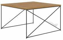 Kohvilaud ADRK Furniture Nelia, 75 x 75 x 43 cm, tamm, pruun/must