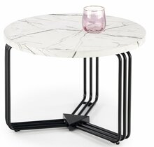 Diivanilaud Halmar Antica M, 55 x 55 x 41 cm, valge/must