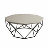 Diivanilaud Kalune Design Diamond, must/beež, 90 x 90 x 38 cm