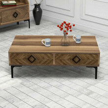 Kohvilaud Kalune Design Samba, 105 x 60 x 34.6 cm, pähkel