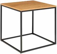 Diivanilaud House Nordic Vita, 45 x 45 x 45 cm, tamme imitatsioon, must raam