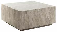 Diivanilaud Actona Dice, 90 x 90 x 42 cm, hall, paberist marmor