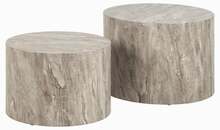 Diivanilauakomplekt Actona Dice, 50 - 58 x 58 x 33 - 40 cm, hall, 2 tk