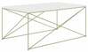 Kohvilaud ADRK Furniture Dante, kuldne/valge, 100 x 60 x 43 cm