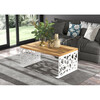 Diivanilaud ADRK Furniture Semara, 100 x 60 x 45 cm, pruun/valge
