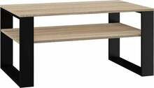 Kohvilaud Top E Shop Modern 1P, 90 x 58 x 50 cm, tamm/must