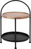 Kohvilaud Boltze Tray, 39 x 39 x 55 cm, pruun/must