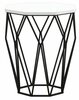 Kohvilaud Kalune Design Sofya, 46 x 46 x 57 cm, valge/must