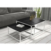 Diivanilaua komplekt ADRK Furniture Kama, 65 - 75 cm, 2 tk, must/valge