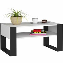 Kohvilaud Akord Domi, 92 x 53 x 45 cm, valge/must