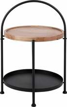 Kohvilaud Boltze Tray, 39 x 39 x 55 cm, pruun/must