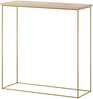 Konsoollaud ADRK Milan, 30 x 80 x 80 cm, pruun/kuldne