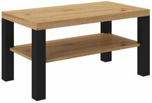 Diivanilaud ADRK Furniture Gomez, 100 x 55 x 46 cm, pruun/must
