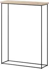 Konsoollaud ADRK Furniture Sili, 60 x 20 x 80 cm, must/tamm