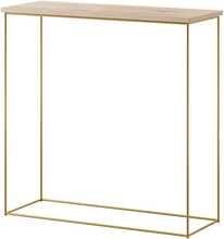 Konsoollaud ADRK Milan, 30 x 80 x 80 cm, pruun/kuldne
