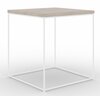 Kohvilaud ADRK Furniture Adina, 40 x 40 x 43cm, valge/pruun