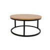 Diivanilaud Home4you Brite, 60 x 32 cm, pruun/must