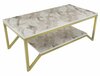 Kohvilaud Kalune Design Flora, 120 x 60 x 45.8 cm, kuldne/valge