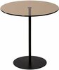 Kohvilaud Kalune Design Chill-Out, 50 x 50 x 50 cm, must/pronks