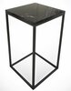 Kohvilaud Kalune Design Pure, 35 x 35 x 62 cm, must/valge