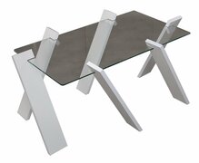 Kohvilaud Kalune Design Roman Maxi, 92 x 57 x 41 cm, valge