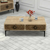 Diivanilaud Kalune Design Samba, 105 x 60 x 34.6 cm, tamm, helepruun