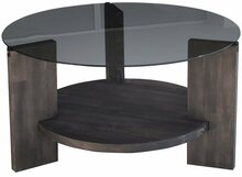 Kohvilaud Kalune Design, 75 x 75 x 40 cm, tumehall