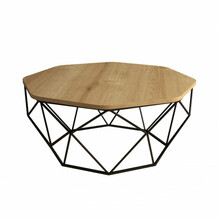 Diivanilaud Kalune Design Diamond, 90 x 90 x 38 cm, must/pruun/helepruun