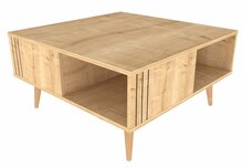 Kohvilaud Kalune Design Ronas, 89.6 x 89.6 x 46.5 cm, tamm