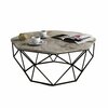 Kohvilaud Kalune Design Diamond, 90 x 90 x 38 cm, must/pruun/beež