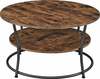 Kohvilaud Leobert LCT80BX, 80 x 80 x 45 cm, pruun/must