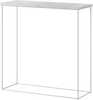 Konsoollaud ADRK Furniture Milan, 30 x 80 x 80 cm, valge/hall