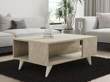 Kohvilaud Hanah Home Yuka, 90 x 39,5 x 60 cm, travertiin, pruun