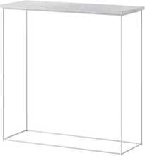 Konsoollaud ADRK Furniture Milan, 30 x 80 x 80 cm, valge/hall