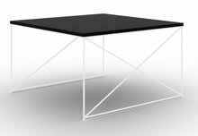 Kohvilaud ADRK Furniture Nelia, 75 x 75 x 43 cm, must/valge/grafiit