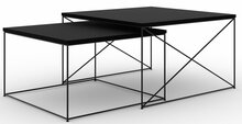 Kohvilaudade komplekt ADRK Licco, 2 tk, 65 - 75 cm, must