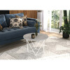Diivanilaud ADRK Furniture Liam, 55 x 55 x 37 cm, hall/valge