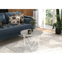 Diivanilaud ADRK Furniture Liam, 55 x 55 x 37 cm, hall/valge